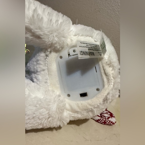 Macy's White and Red Stuffed Polar Bear - Picture 5 of 5